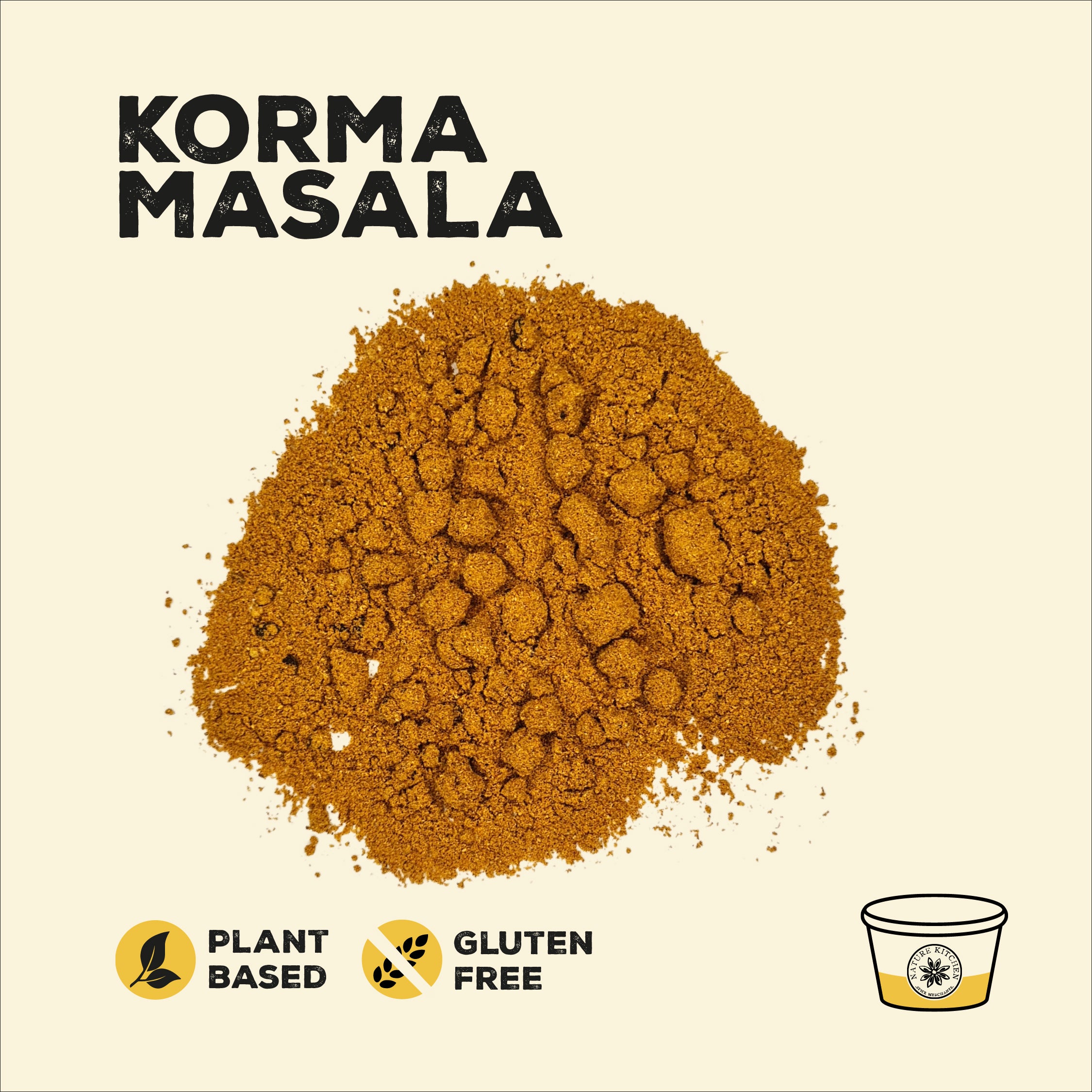 Korma Masala Mild Curry Powder 1 x 50g Pot